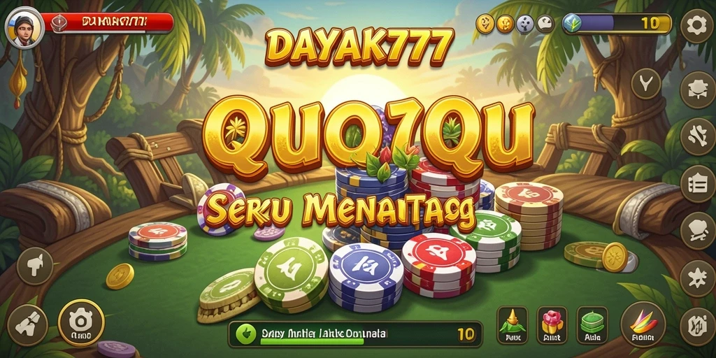 Tampilan gameplay QiuQiu yang seru dan mendebarkan.