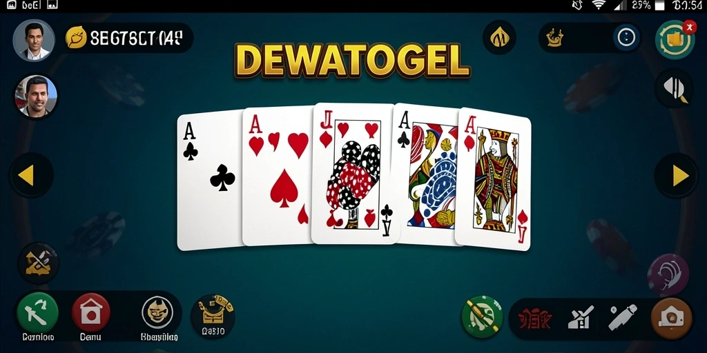 Tampilan gameplay DEWATOGEL yang penuh warna dan seru.