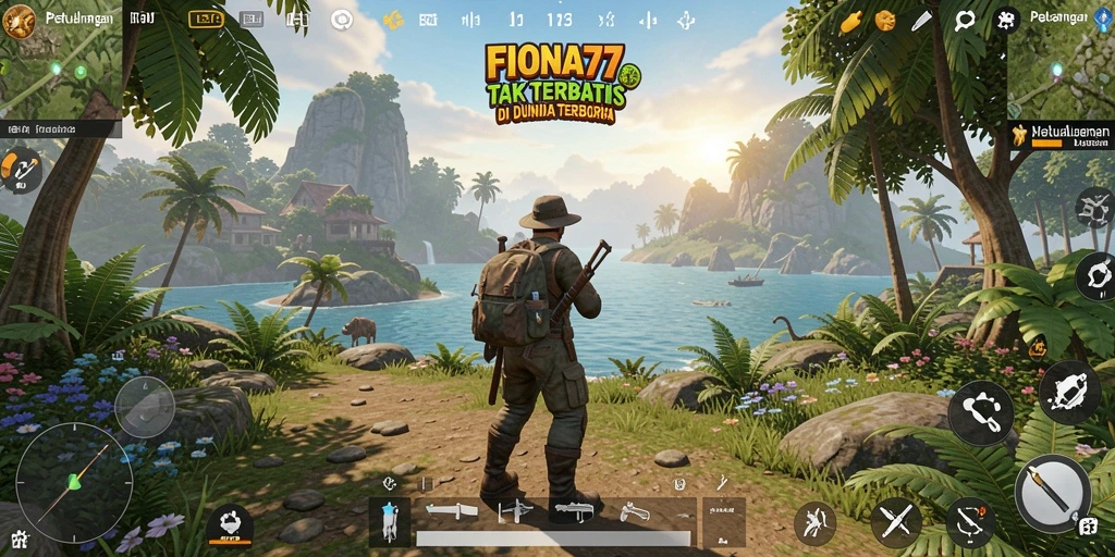 Gameplay seru di dunia terbuka FIONA77 dengan berbagai aktivitas.