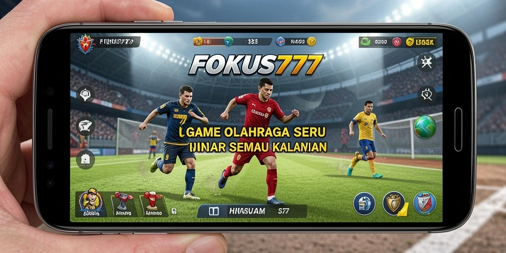 Tampilan gameplay <strong>FOKUS777</strong> dengan aksi olahraga yang menegangkan.
