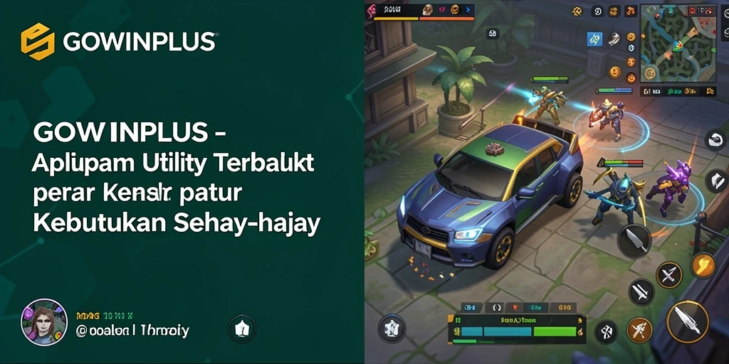 Tampilan utama GOWINPLUS dengan fitur-fitur Utility yang lengkap.
