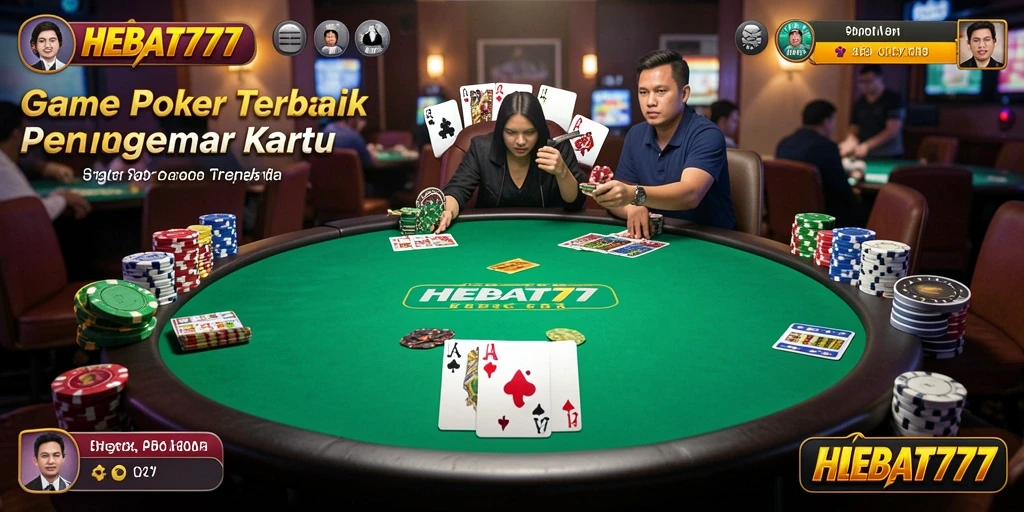 Screenshot gameplay HEBAT777 menampilkan serunya permainan Poker.
