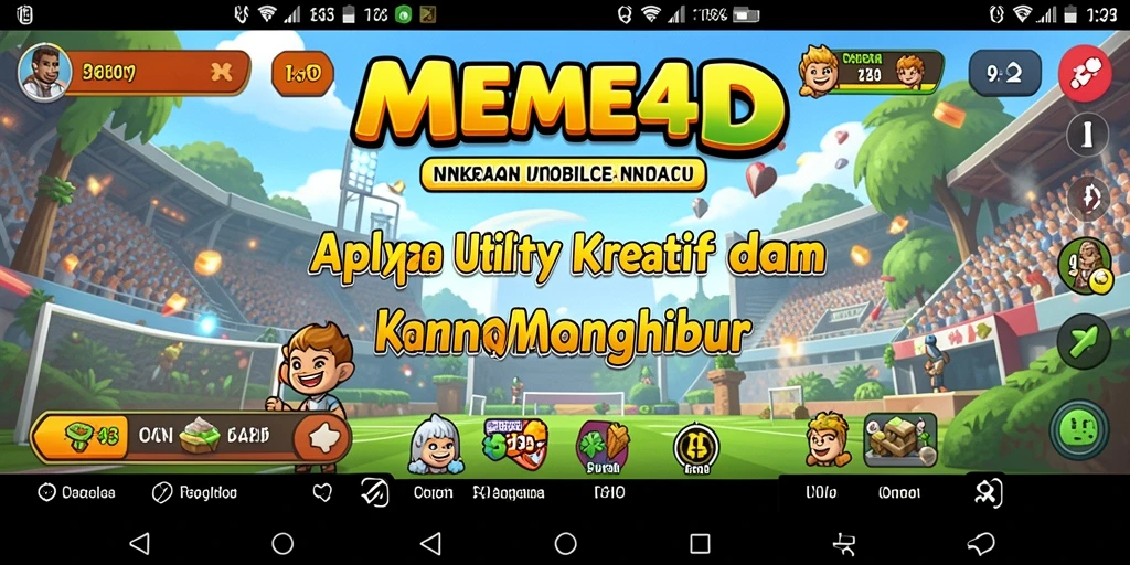 Tampilan menarik dari MEME4D yang menunjukkan kemudahan pembuatan meme.