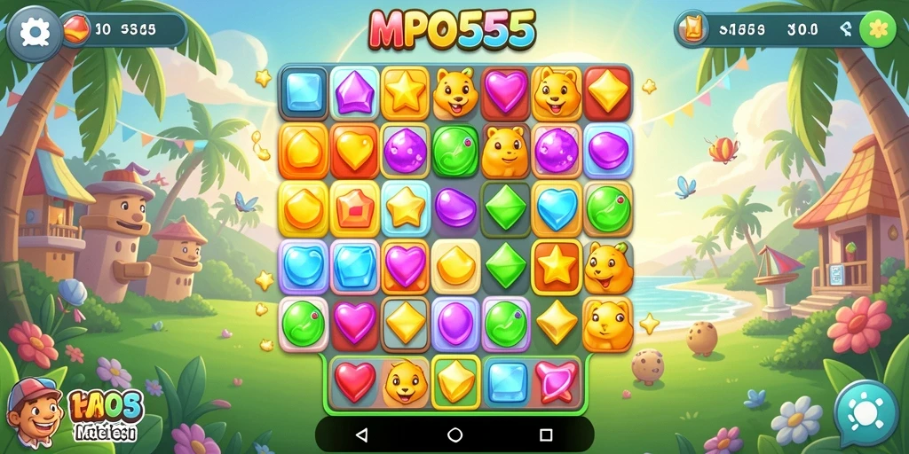 Tampilan gameplay MPO555 yang seru dan penuh warna.