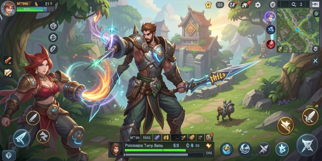 Tampilan gameplay menakjubkan dari MT966 yang penuh aksi.