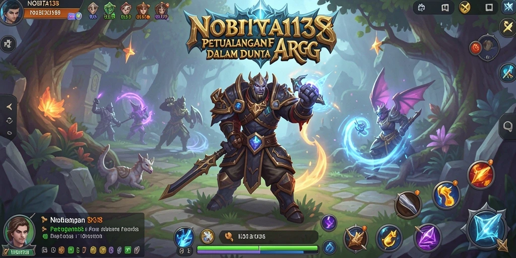 Tangkapan layar utama dari gameplay menampilkan aksi seru di dunia fantasi ARPG.