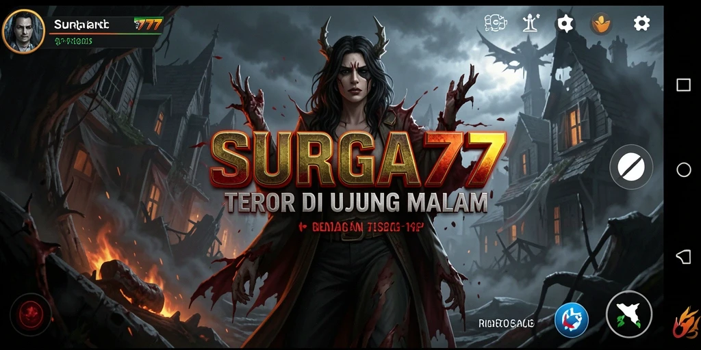 Tampilan mendebarkan dari gameplay SURGA77 penuh dengan teror.